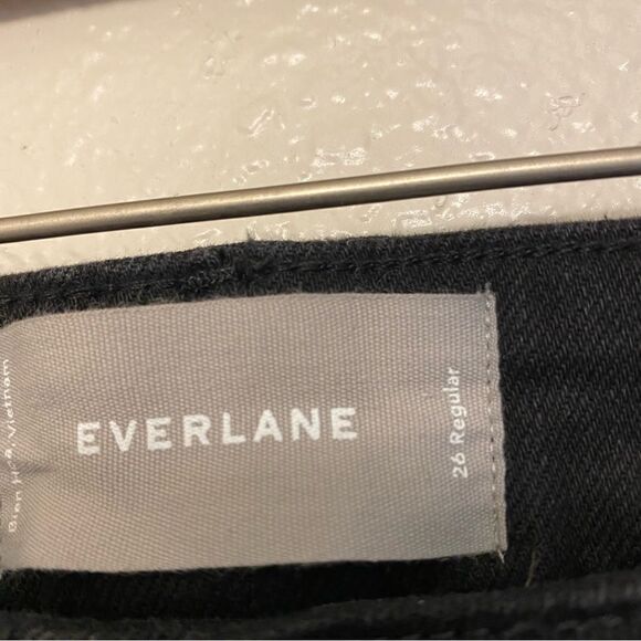 EVERLANE Mid rise skinny black denim jeans NWOT -26 regular - Picture 7 of 11
